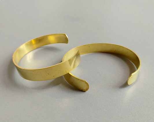 1 pc - Raw brass, 60 x 10 mm Raw Brass Vintage Bracelet, EB0011