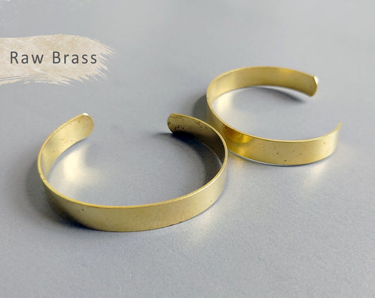 1 pc - Raw brass, 60 x 10 mm Raw Brass Vintage Bracelet, EB0011