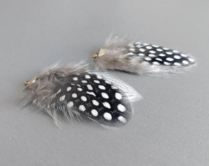 50mm Pheasant Feather Drop with fan cap, ECT0058