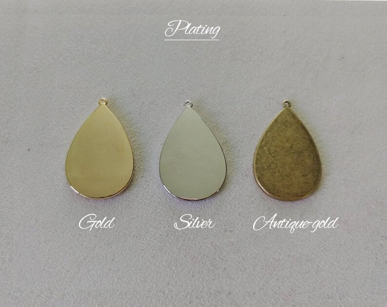 Striped, 40mm Pheasant Natural Feather Teardrop, ECT0114