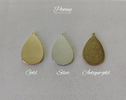 Striped, 40mm Pheasant Natural Feather Teardrop, ECT0114