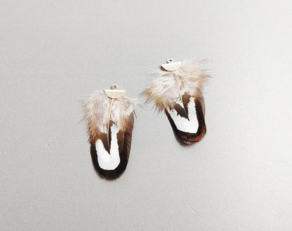 40mm Pheasant Feather Drop with fan cap, ECT0130