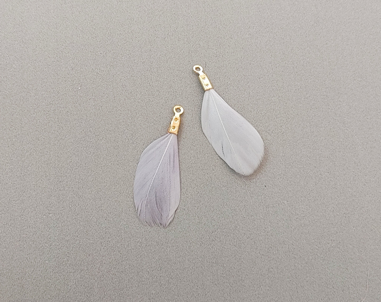 8 colors, 30mm Natural Dyed Feather Dangle, ECT0153