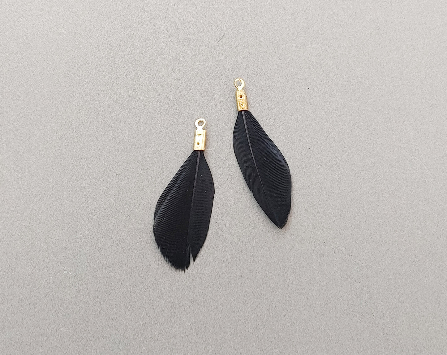 8 colors, 30mm Natural Dyed Feather Dangle, ECT0153