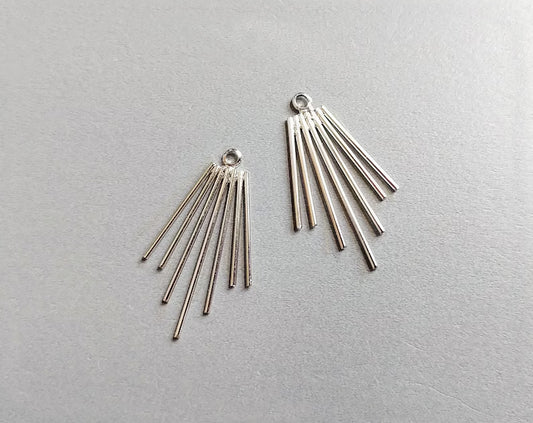 Silver plated, 33x20mm Chandelier Pendant, EM0337 (Copy)