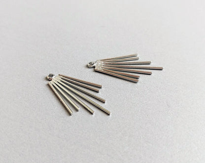 Silver plated, 33x20mm Chandelier Pendant, EM0337 (Copy)
