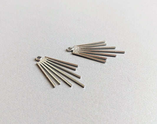 Silver plated, 33x20mm Chandelier Pendant, EM0337 (Copy)