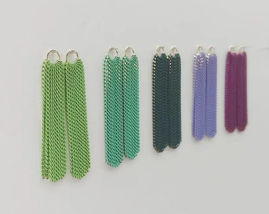 Green Theme, 40mm Dangle Chain Tassel, ET0028