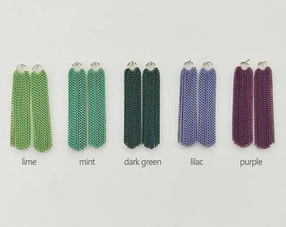 Green Theme, 40mm Dangle Chain Tassel, ET0028