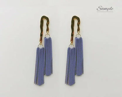 Green Theme, 40mm Dangle Chain Tassel, ET0028