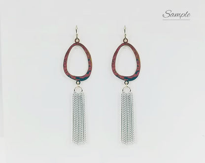 Green Theme, 40mm Dangle Chain Tassel, ET0028