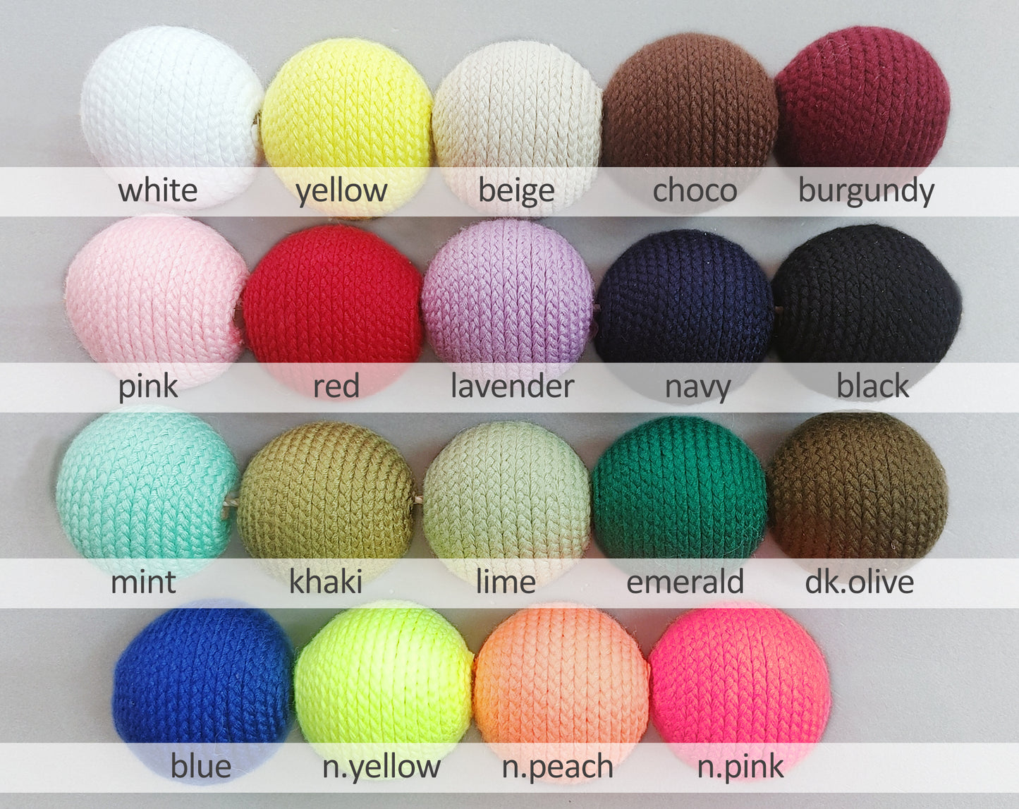 1 PC - 30mm, Artificial Cotton Color Ball, EK0008-30