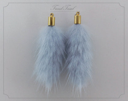Sky, 45mm Mink Fur Tassel Pendant, ECT0163