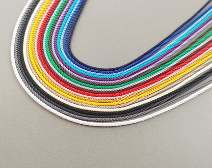 1 pc - (gold plating), 32" Adjustable Color Cord Necklace, EK0013