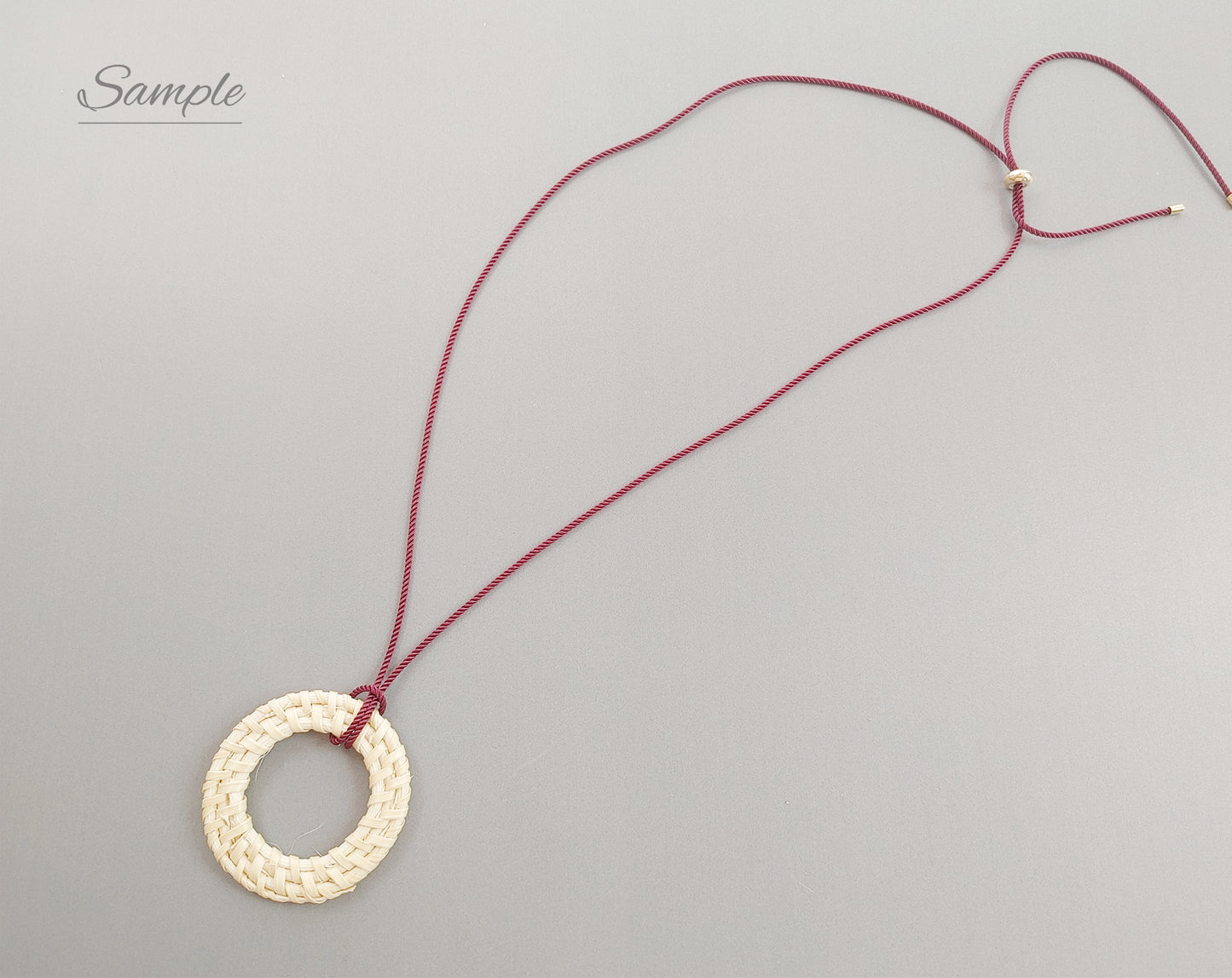1 pc - (gold plating), 32" Adjustable Color Cord Necklace, EK0013