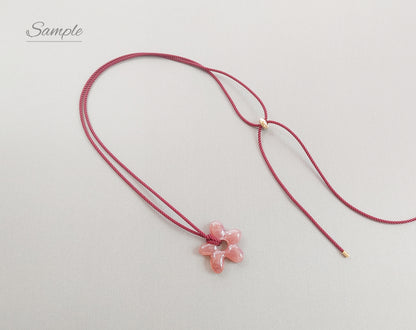 1 pc - (gold plating), 32" Adjustable Color Cord Necklace, EK0013