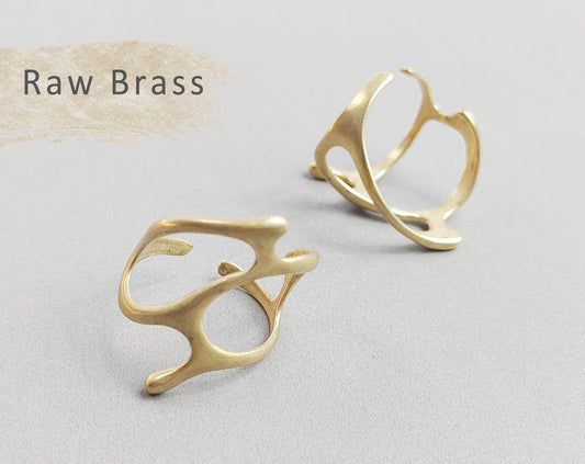 1 pc - Raw bras, 18mm Adjustable Ring, EB0048