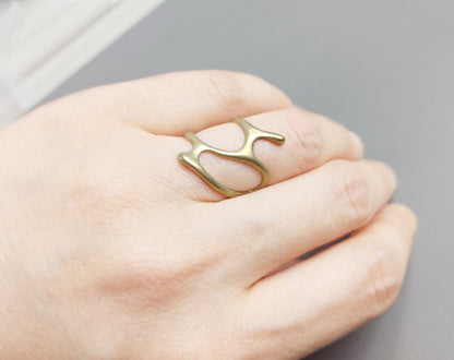 1 pc - Raw bras, 18mm Adjustable Ring, EB0048