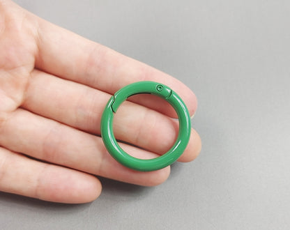 1 PC - 34mm Round Spring Clip Keychain, EK0006-34
