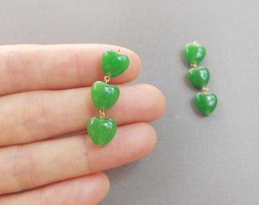 40mm Gemstone Heart Charm, EPG0097